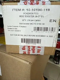 Pokemon TCG Mega Evolution Phantasmal Flames Booster Box SEALED CASE - Image 1