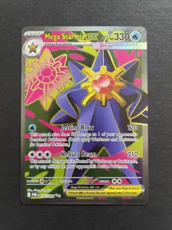 Mega Starmie Ex 102/088 Holo Full Art Perfect Order Pokemon - Image 1