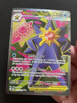 Mega Starmie Ex 102/088 Holo Full Art Perfect Order Pokemon - Image 3
