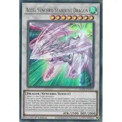 Yu-Gi-Oh Accel Synchron Stardust Dragon MAZE-EN019 Ultra Rare 1st Edition - Image 1