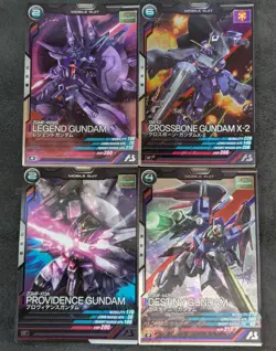 4 cards set Legend Crossbone Providence Destiny Gundam arsenal base - Image 1