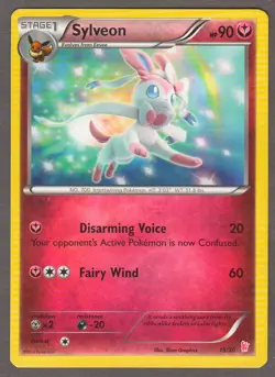 Sylveon 15/30 XY Trainer Kit Sylveon and Noivern 2014 Pokemon Card LP - Image 1