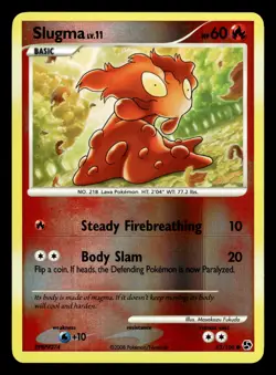 Slugma 83/106 Reverse Holo Great Encounters Pokemon Card - Image 1