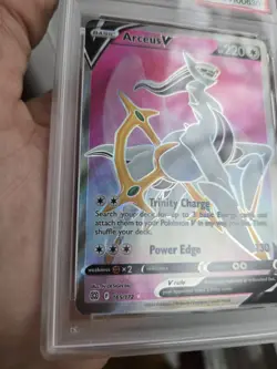 PSA 9 Pokemon TCG Arceus V Full Art Holo Card 165/172 Brilliant Stars PSA 9 - Image 3