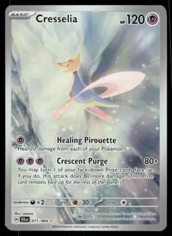 Pokemon Cards Cresselia 071/064 Shrouded Fable Illustration Rare NM - Image 1