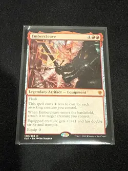 1x Embercleave NM-Mint, English Throne of Eldraine MTG Magic - Image 1