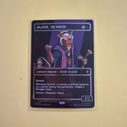 Splinter, the Mentor 0089(Borderless)(Surge Foil) Commander: TMNT Foil - Image 1