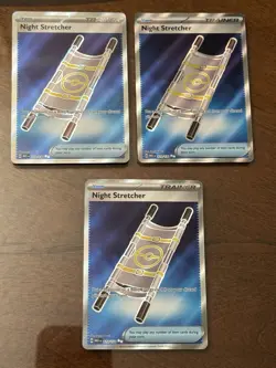 (3) Night Stretcher 173/132 Pokemon TCG Mega Evolutions Full Art Ultra Rare NM - Image 1