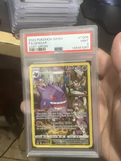 PSA 9 Gengar TG06/TG30 Pokemon Sword Shield Lost Origin Trainer Gallery Full Art - Image 1