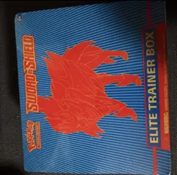 Pokemon Elite Trainer Box Sword & Shield Zacian English Pokemon TCG Sealed - Image 1