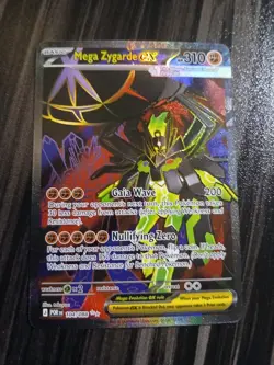 POKEMON TCG Mega Zygarde EX 104/088 ULTRA RARE FULL ART HOLO Perfect Order MINT - Image 1
