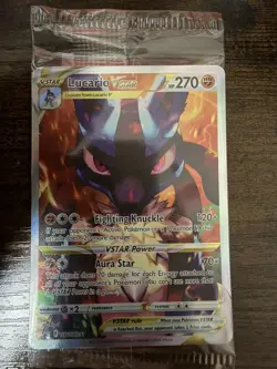 Lucario VSTAR SWSH291 Pokemon Crown Zenith Black Star Promo SEALED - Image 1
