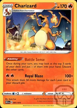 Charizard 001/015 P McDonald's Promos 2024 Pokemon NM/M - Image 3