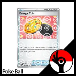 Pokemon TCG: Black Bolt - PokeBall Reverse Holo - 081/086 - Energy Coin - Image 1