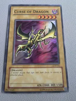 Yu-Gi-Oh! Curse of Dragon Holo LOB-066 - Image 1