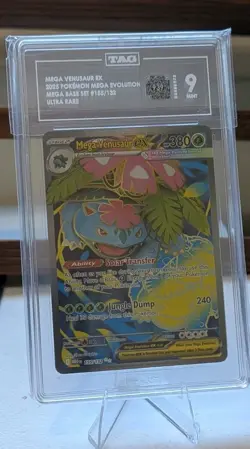 Pokemon TCG Mega Venusaur EX 155/132 2025 Mega Base Set Tag 9 Graded Card - Image 1