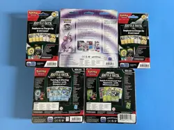 Lot Of 5 Unopened Boxes Of Pokemon Battle Deck EX, Deluxe & League Battle Cards - Image 2