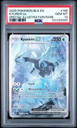 PSA 10 GEM MINT Kyurem Ex Black Bolt 165/086 Graded Pokemon Card SIR - Image 3
