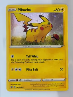Pikachu - Promo Holo SWSH: Sword & Shield Promo Cards SWSH039 NM - Image 1