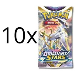 Pokemon TCG 10x Booster Pack BRILLIANT STARS SWSH9 - ENG ENGLISH - Image 1