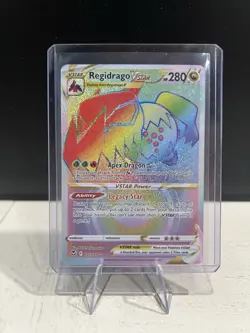 Pokemon TCG: SWSH12 Silver Tempest - Regidrago VSTAR SR 201/195 - NM - Image 1