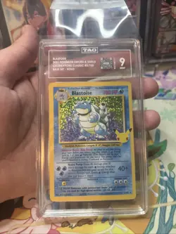 Pokemon Blastoise Celebrations Classic 2/102 TAG 9 Mint - Image 1