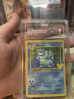Pokemon Blastoise Celebrations Classic 2/102 TAG 9 Mint - Image 2
