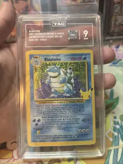Pokemon Blastoise Celebrations Classic 2/102 TAG 9 Mint - Image 4