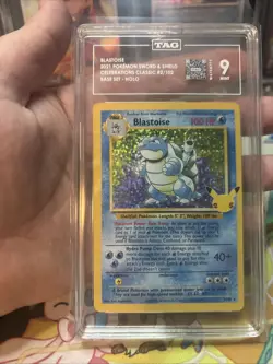 Pokemon Blastoise Celebrations Classic 2/102 TAG 9 Mint - Image 5