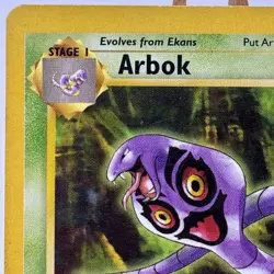 Arbok - 31/62 - Fossil Set - Unlimited - Uncommon - Pokemon - WOTC - Played - Image 2