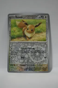 Eevee 133/165 Common 151 Pokemon Reverse Holo NM - Image 1