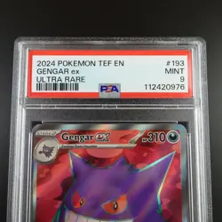 PSA 9 Gengar 193/162 Pokemon Temporal Forces Ultra Rare Graded Card - Image 2