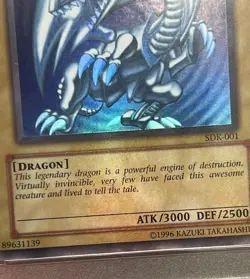 PSA 9 Blue-Eyes White Dragon SDK-001 Starter Deck: Kaiba Unlimited HOLO BLEED - Image 5