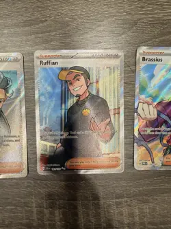 Pokemon TCG Trainer Supporter Full Art Holo Cards Lot of 3 Paldea Evolved Engli… - Image 3