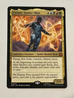 MTG Cosmic Spider- Man Nm - Image 1