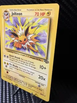 Jolteon 20/64 Jungle Non Holo WOTC 1999 Pokemon Card LP Unlimited - Image 3