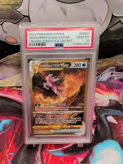 2023 POKEMON SWSH #GG67 PALKIA VSTAR *CROWN ZENITH FA SECRET PSA 10 GEM MINT* - Image 1