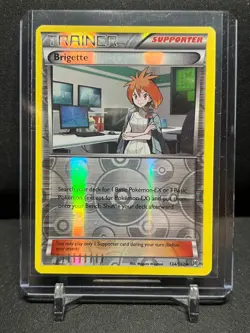 Brigette 134/162 Reverse Holo Pokemon 2015 XY Breakthrough - LP - Image 1