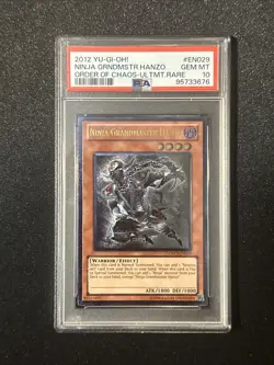 Yugioh Ninja Grandmaster Hanzo ORCS-EN029 Ultimate Rare PSA 10 - Image 1