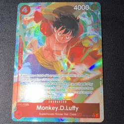 ONE PIECE Monkey.D.Luffy SR OP12-015 Alternate Art Foil Legacy Master 4000 - Image 1