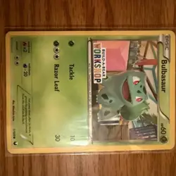 Bulbasaur: Build-A-Bear Workshop Exclusive 001/108 Stamped Pokemon Card LP/MP - Image 1