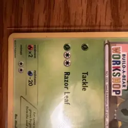 Bulbasaur: Build-A-Bear Workshop Exclusive 001/108 Stamped Pokemon Card LP/MP - Image 5