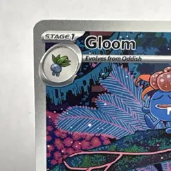 Pokemon Gloom 198/197 SV03 Obsidian Flames Illustration Rare Full Art Holo Masa… - Image 2