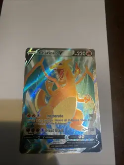 Pokemon Tcg Charizard V (Full Art) 153/172 Swsh09: Brilliant Stars Holo NM - Image 1