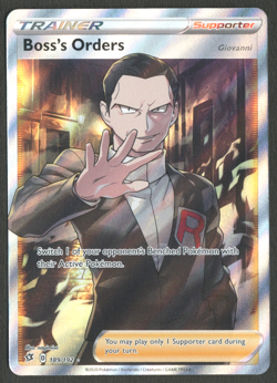 Pokemon TCG: Boss’s Orders 189/192 Rebel Clash Full Art Trainer - Image 1