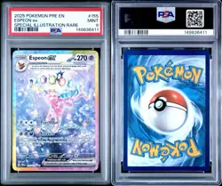 2025 Pokemon Prismatic Evolutions Espeon ex Special Rare #155/131 PSA 9 MINT - Image 3