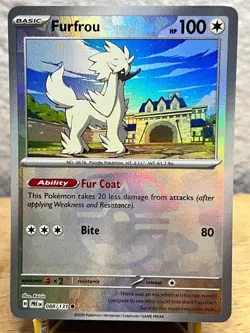 Prismatic Evolutions Furfrou 088/131 Common Masterball Reverse Holo NM/M - Image 1
