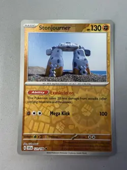 Pokemon TCG * Scarlet & Violet * 121/198 Stonjourner REVERSE HOLO Uncommon * NM - Image 1