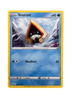 New: 2023 Pokemon TCG Snorunt 034 Crown Zenith Regular Common - Image 1