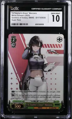 CGC 10 A Teacher's Grace Marciana Super Rare Weiss Schwarz S117-E053S SR NIKKE - Image 1